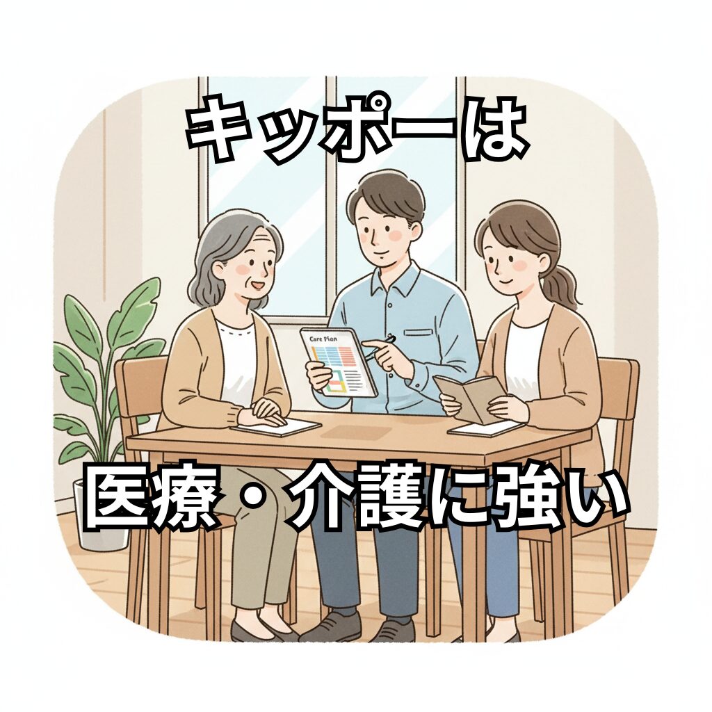 キッポーは医療・介護に強い