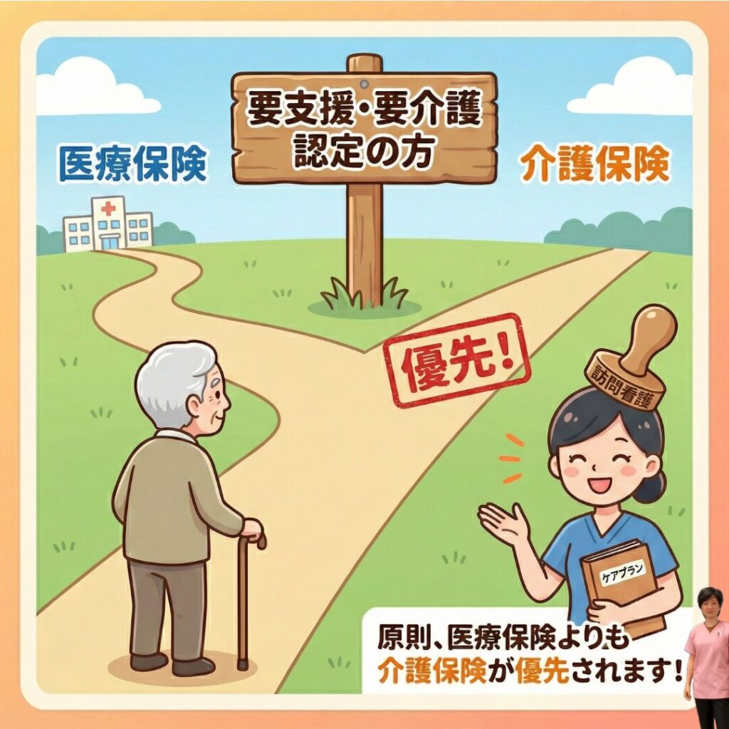 要支援・要介護の認定を受けられている方は原則介護保険が優先となります。
例外あり。