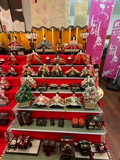 八代市のお雛祭り 七段飾り